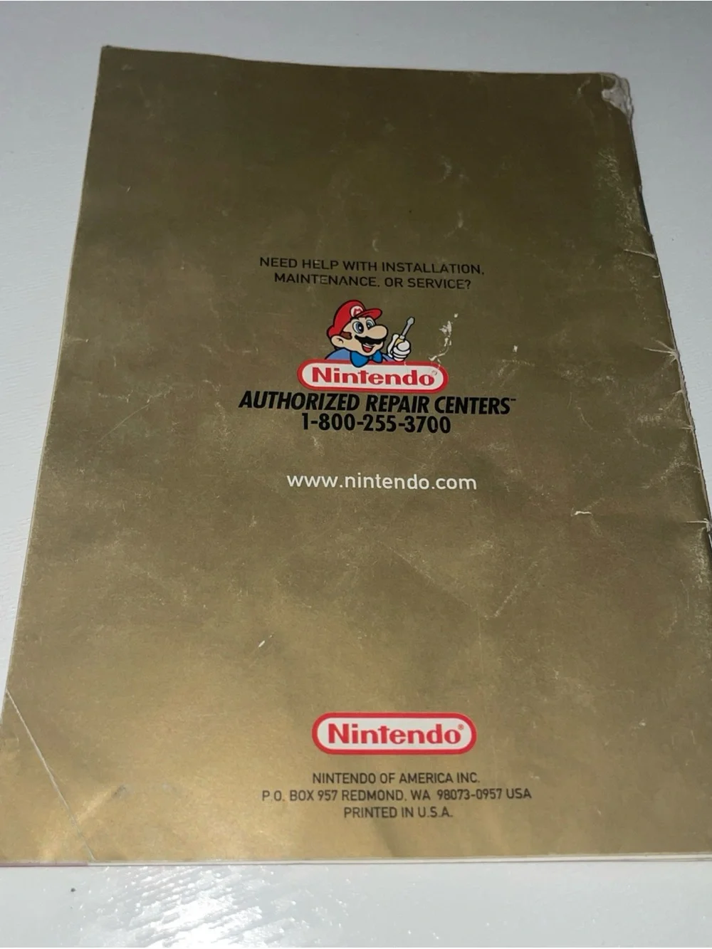 Nintendo Zelda Ocarina of Time Instruction Booklet - Gold, Red, Purple